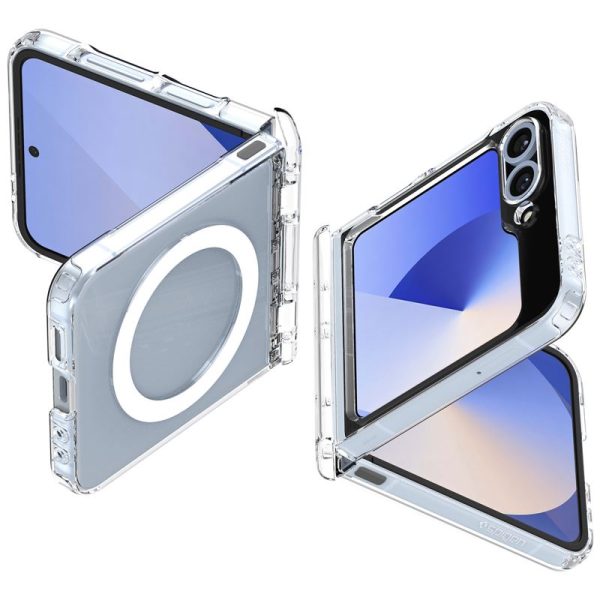 Spigen Ultra Hybrid Pro MagSafe Clear White - Samsung Galaxy Z Flip 7 FE/Flip 6 (ACS09806) - Image 8