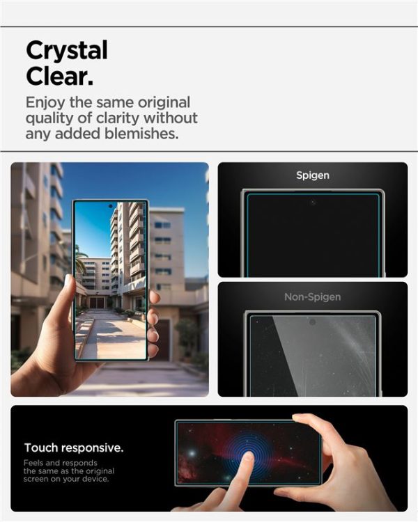 Spigen Glass tR EZ Fit Pro HD 2 Pack Transparency - Samsung Galaxy Z Fold 7 (AGL09579) - Image 2