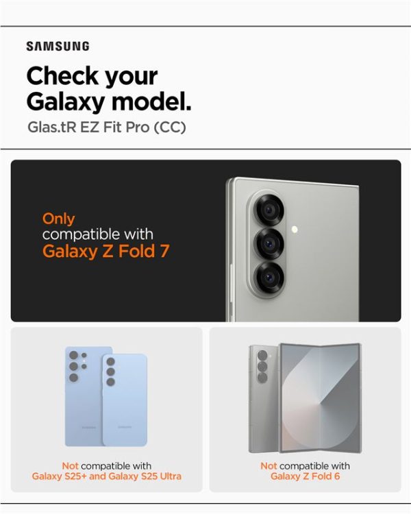 Spigen Glass tR EZ Fit Pro HD 2 Pack Transparency - Samsung Galaxy Z Fold 7 (AGL09579) - Image 3