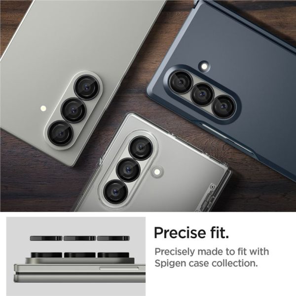 Spigen Glass tR EZ Fit Optik Pro HD 2 Pack Black - Samsung Galaxy Z Fold 7 (AGL09581) - Image 3