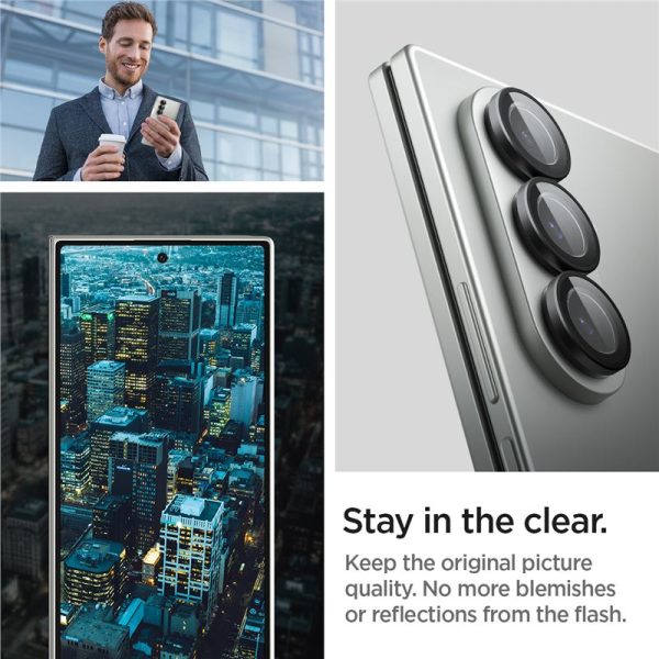 Spigen Glass tR EZ Fit Optik Pro HD 2 Pack Black - Samsung Galaxy Z Fold 7 (AGL09581) - Image 11