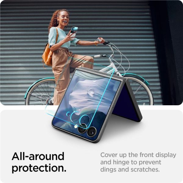 Spigen Glass tR EZ Fit HD 2 Pack Transparency - Samsung Galaxy Z Flip 7 (AGL09585) - Image 4