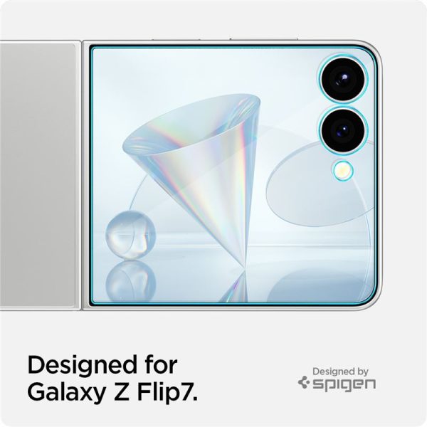 Spigen Glass tR EZ Fit HD 1 Pack Transparency - Samsung Galaxy Z Flip 7 (AGL09586) - Image 2
