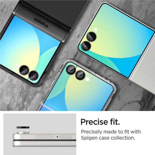 Spigen Glass tR EZ Fit Optik Pro HD 2 Pack Black - Samsung Galaxy Z Flip 7 (AGL09587) - Image 3