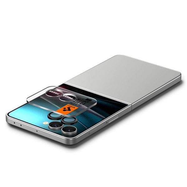 Spigen Glass tR EZ Fit Optik Pro HD 2 Pack Black - Samsung Galaxy Z Flip 7 (AGL09587) - Image 8