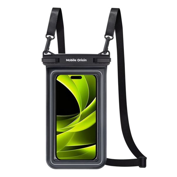 Mobile Origin Waterproof Floating Case with Small Pouch  6,8" - Black/White (DBXL-BLK-WHT02) - Image 4