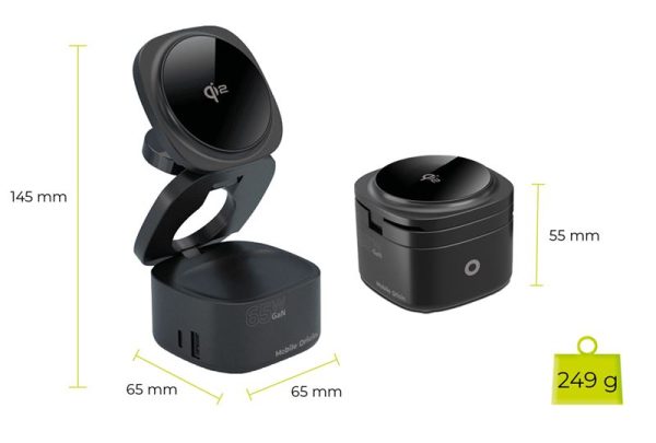 Mobile Origin 65W GaN 5in1 Foldable Qi2 Charger PW1 (MO-51-FDCH-PW1) - Image 4