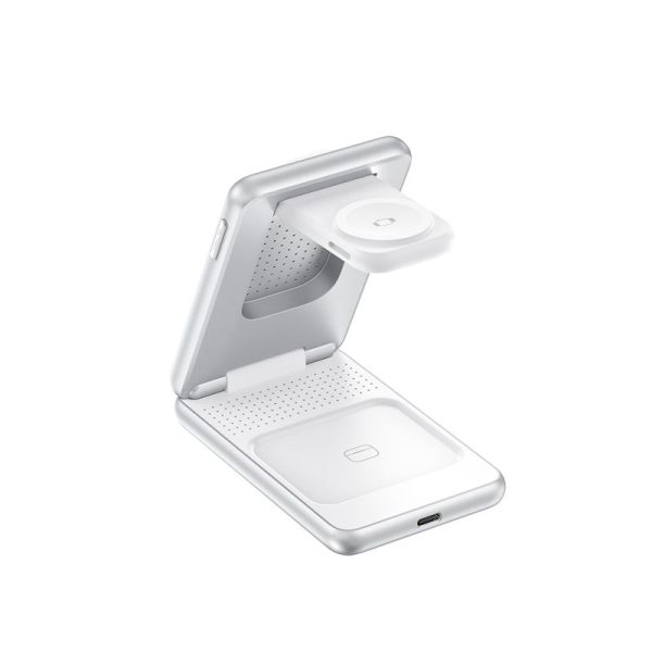 Mobile Origin 3in1 Foldable Qi2 Charger PW8 silver (MO-FCH-PW8-SLV) - Image 4