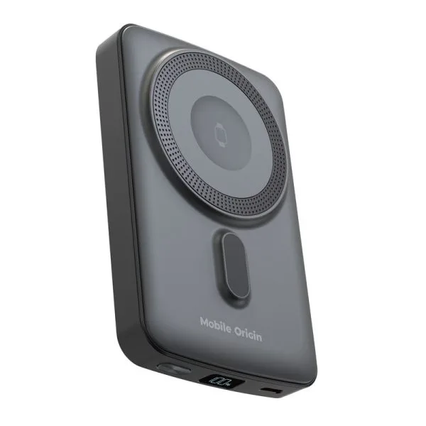 Mobile Origin Wireless Magnetic PowerBank 10000mAh PB9 με MagSafe & Apple Watch Charger – Black (MO-WMP-PB9) - Image 11