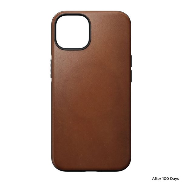 Nomad Modern Leather MagSafe Case english tan- iPhone 14 (NM01263685) - Image 3