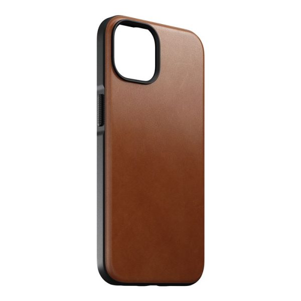 Nomad Modern Leather MagSafe Case english tan- iPhone 14 (NM01263685) - Image 4