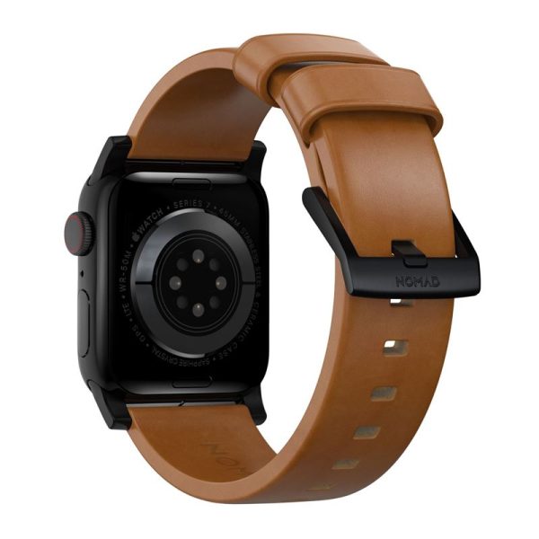 Nomad Modern Band - english tan leather black hardware-Apple Watch 46mm/49mm (NM01804185) - Image 3