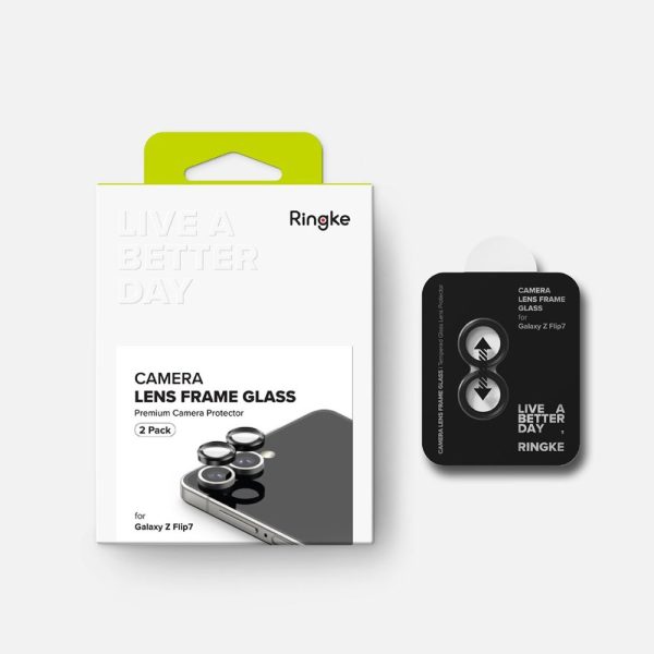 RINGKE CAMERA FRAME PROTECTOR 2-PACK-SAMSUNG GALAXY Z FLIP 7 BLACK - Image 8