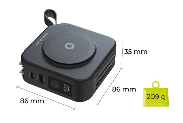 Mobile Origin Powerbank 10 000mAh and Travel Charger Lightning and USB-C cable Black (PBT-02L-BLK) - Image 18