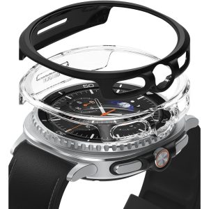 RINGKE SLIM 2-PACK GALAXY WATCH 8 CLASSIC (46 MM) CLEAR & MATTE BLACK