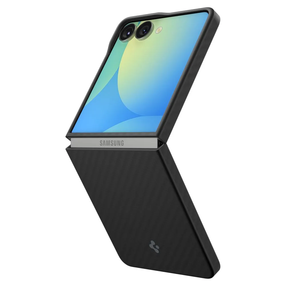 SPIGEN AIRSKIN ARAMID GALAXY Z FLIP 7 BLACK (ACS09564) - Image 2