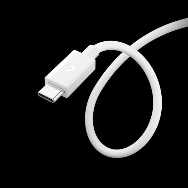 SPIGEN EB6010CC ESSENTIAL TYPE-C CABLE 60W 100CM WHITE (ACA08717) - Image 4