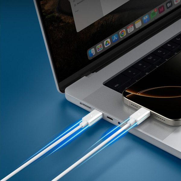 SPIGEN EB6010CC ESSENTIAL TYPE-C CABLE 60W 100CM WHITE (ACA08717) - Image 7