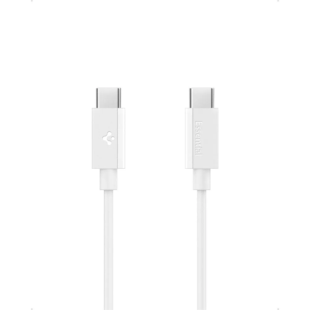 Καλώδιο φόρτισης Spigen Essential USB-C σε USB-C 60W 1m White