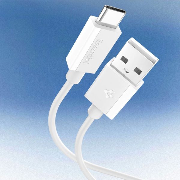 SPIGEN EB6020AC ESSENTIAL TYPE-C CABLE 60W 200CM WHITE (ACA08716) - Image 3