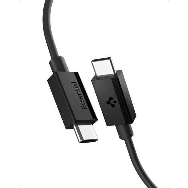 SPIGEN EB6020CC ESSENTIAL TYPE-C CABLE 60W 200CM BLACK (ACA08720) - Image 2