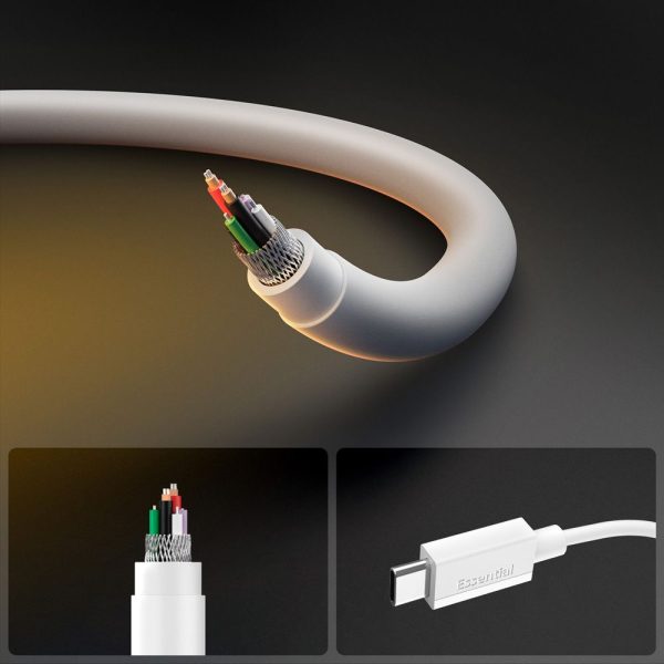 SPIGEN EB6020CC ESSENTIAL TYPE-C CABLE 60W 200CM WHITE (ACA08719) - Image 6