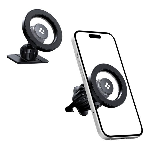 SPIGEN MFT13 MAGNETIC MAGSAFE DASHBOARD & VENT CAR MOUNT BLACK (ACP08315) - Image 3