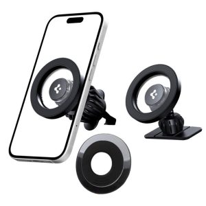SPIGEN MFT13 MAGNETIC MAGSAFE DASHBOARD & VENT CAR MOUNT BLACK