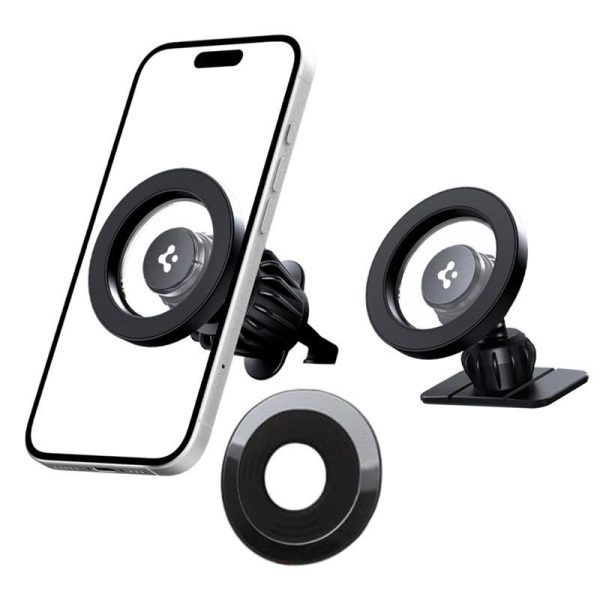 SPIGEN MFT13 MAGNETIC MAGSAFE DASHBOARD & VENT CAR MOUNT BLACK
