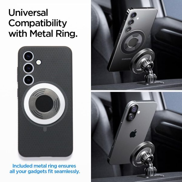 SPIGEN MFT13 MAGNETIC MAGSAFE DASHBOARD & VENT CAR MOUNT SILVER (ACP08314) - Image 10