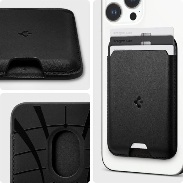 SPIGEN VALENTINUS PRO MAGSAFE WALLET BLACK (AFA09442) - Image 13
