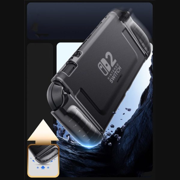 SUPCASE CRYSTAL CASE NINTENDO SWITCH 2 FROST BLACK - Image 4