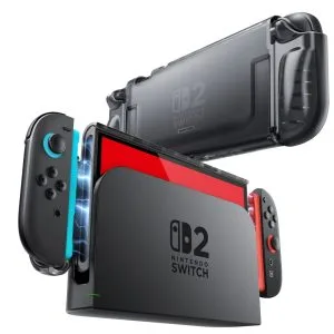 SUPCASE CRYSTAL CASE NINTENDO SWITCH 2 FROST BLACK