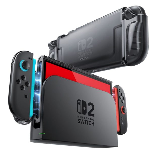 SUPCASE CRYSTAL CASE NINTENDO SWITCH 2 FROST BLACK