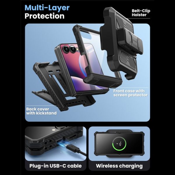 SUPCASE IBLSN ARMORBOX GALAXY Z FLIP 7 BLACK - Image 7