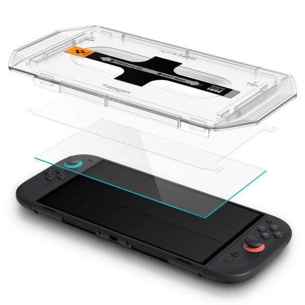 SPIGEN GLAS.TR ”EZ FIT” 2-PACK NINTENDO SWITCH 2 CLEAR (AGL10156) - Image 2