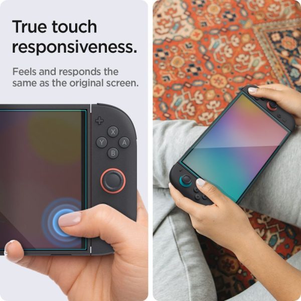 SPIGEN GLAS.TR ”EZ FIT” 2-PACK NINTENDO SWITCH 2 CLEAR (AGL10156) - Image 8