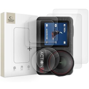 SZKŁO HARTOWANE TECH-PROTECT GLASS FIT+ 2-SET DJI OSMO ACTION 5 PRO CLEAR