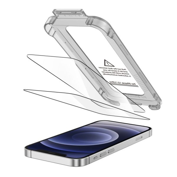 TECH-PROTECT QUICK SET+ 2-PACK IPHONE 12 / 12 PRO BLACK - Image 2