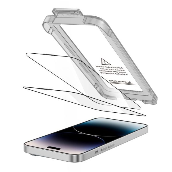 TECH-PROTECT QUICK SET+ 2-PACK IPHONE 14 PRO BLACK - Image 2