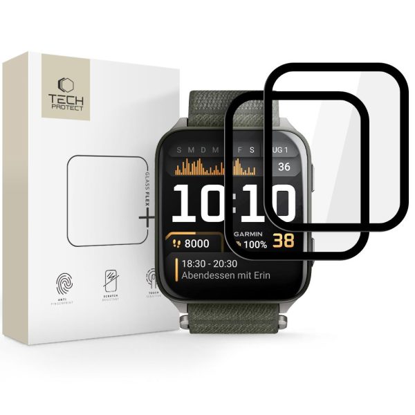SZKŁO HYBRYDOWE TECH-PROTECT GLASS FLEX+ 2-PACK GARMIN VENU X1 BLACK