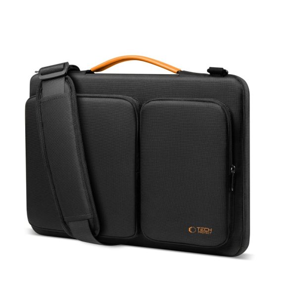 TECH-PROTECT DEFENDER BAG LAPTOP 15-16 BLACK/ORANGE - Image 2