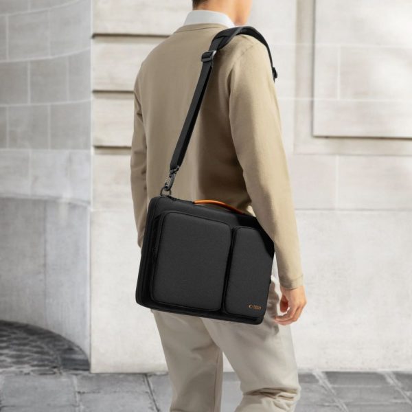 TECH-PROTECT DEFENDER BAG LAPTOP 15-16 BLACK/ORANGE - Image 13