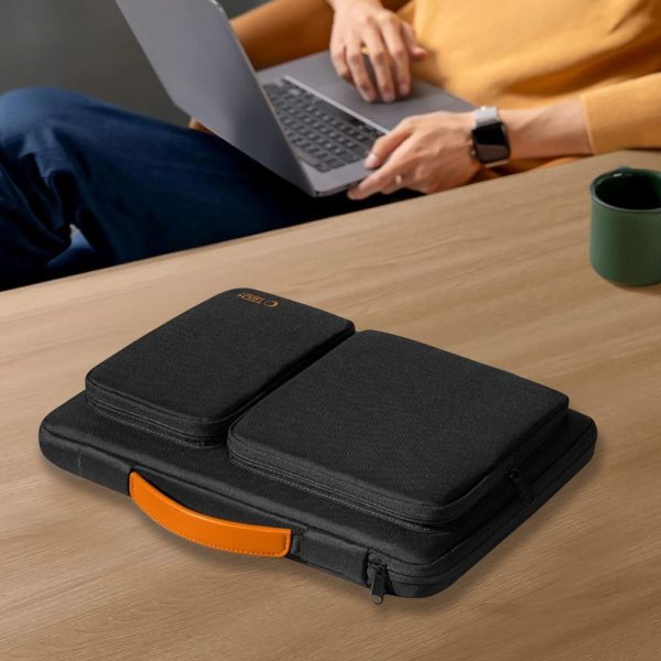TECH-PROTECT DEFENDER BAG LAPTOP 15-16 BLACK/ORANGE - Image 14