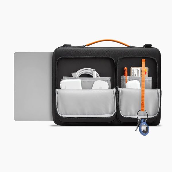 TECH-PROTECT DEFENDER BAG LAPTOP 15-16 BLACK/ORANGE - Image 6