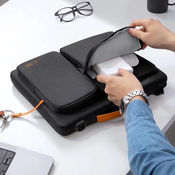 TECH-PROTECT DEFENDER BAG LAPTOP 15-16 BLACK/ORANGE - Image 8