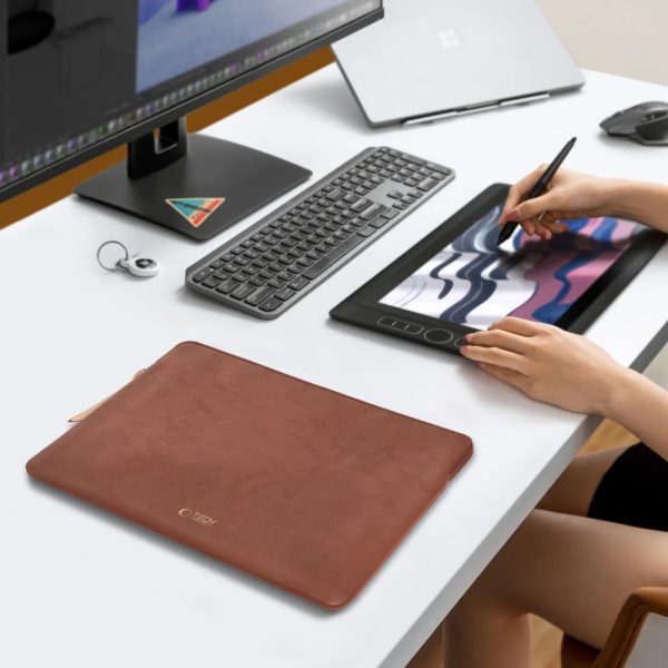 TECH-PROTECT FLEECE LAPTOP 15-16 BROWN - Image 10