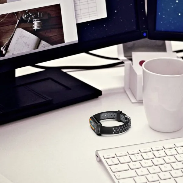 Λουράκι Xiaomi Smart Band 8 / 9 / 10 NFC Tech-Protect IconBand Air Black Red - Image 5