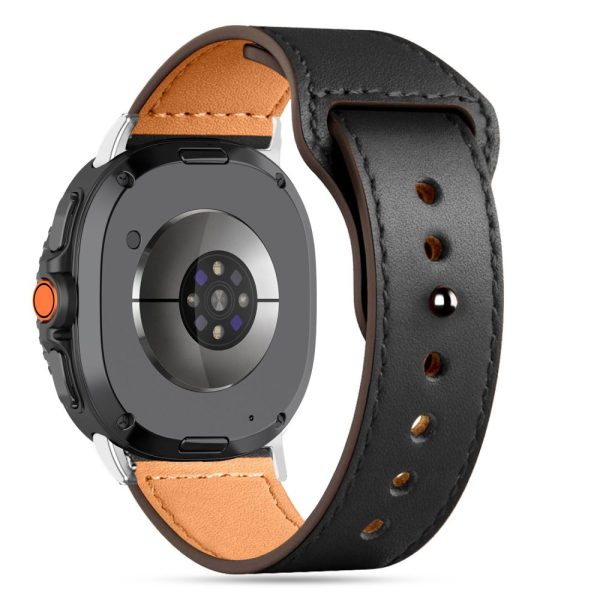 TECH-PROTECT LEATHERFIT SAMSUNG GALAXY WATCH 8/CLASSIC (40/44/46 MM) BLACK - Image 2