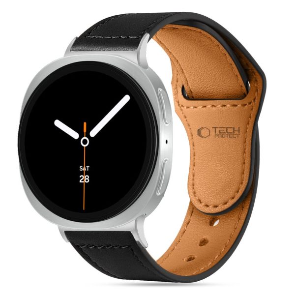 TECH-PROTECT LEATHERFIT SAMSUNG GALAXY WATCH 8/CLASSIC (40/44/46 MM) BLACK - Image 3